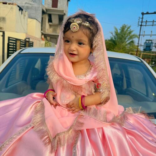 Blush pink lehenga set